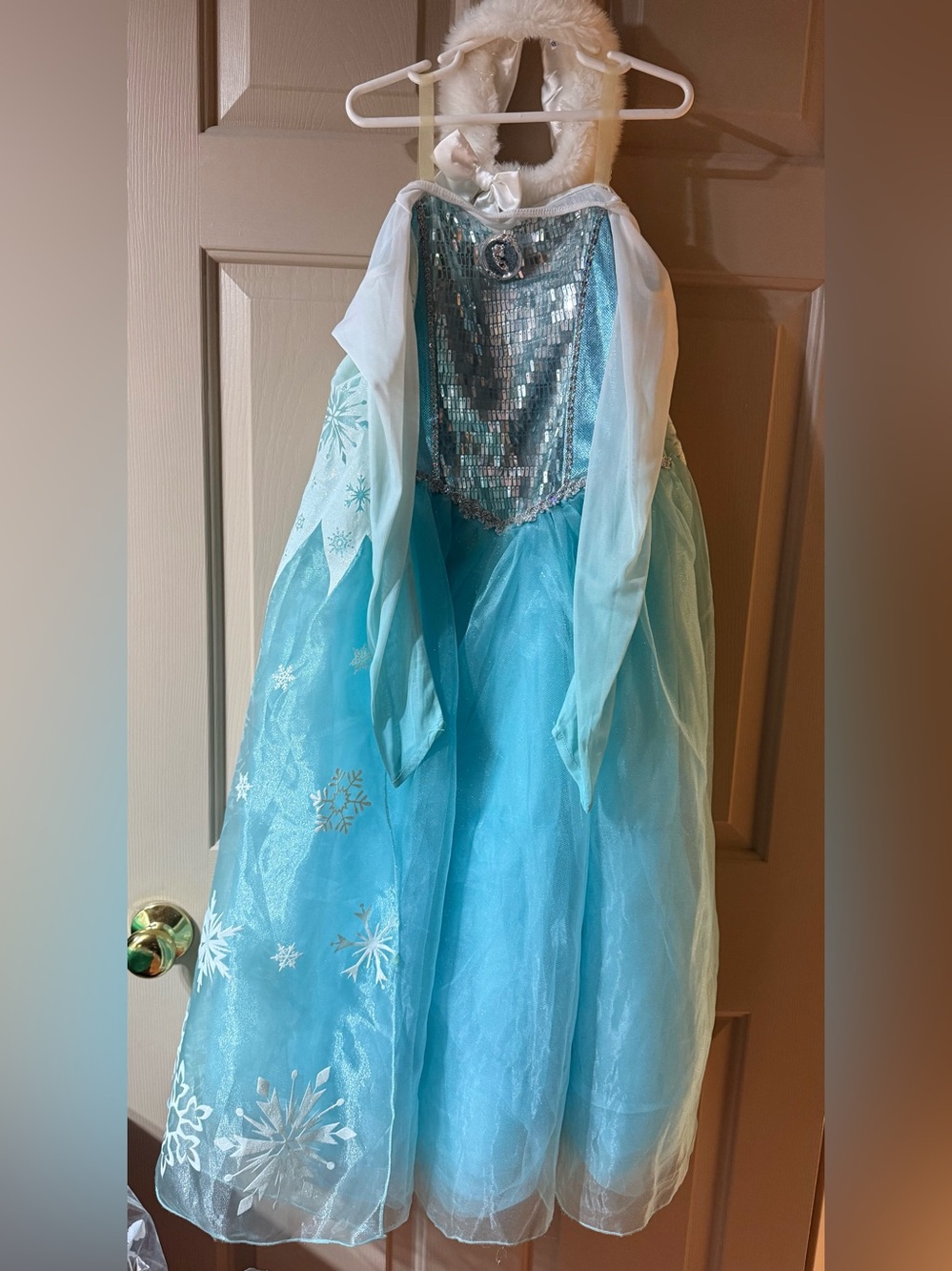 Disney Elsa Light Blue Sequin & Tulle Dress